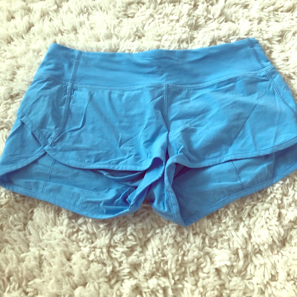 Lulu lemon shorts in sky blue